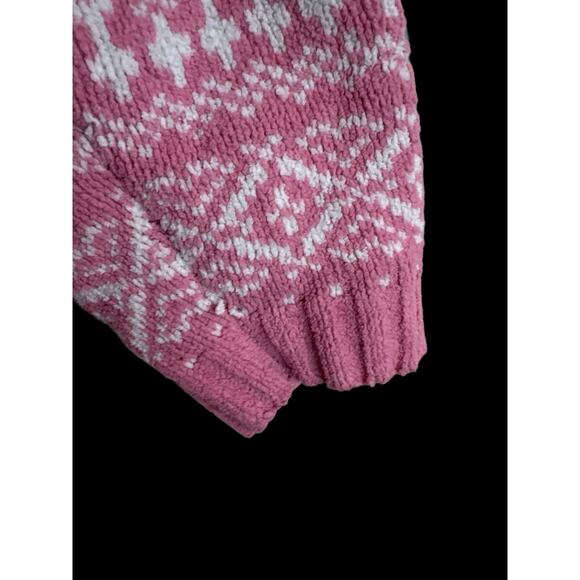 Reference Point New York Womens Sweater Size 1X Pink Preppy Style - Picture 3 of 6